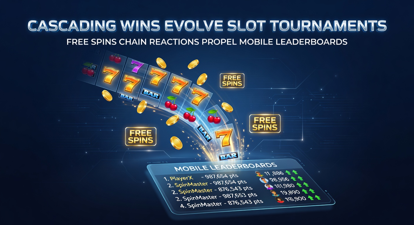 Mobile leaderboard surging with players climbing ranks amid free spins chain reactions and cascading symbol explosions in a slot tournament