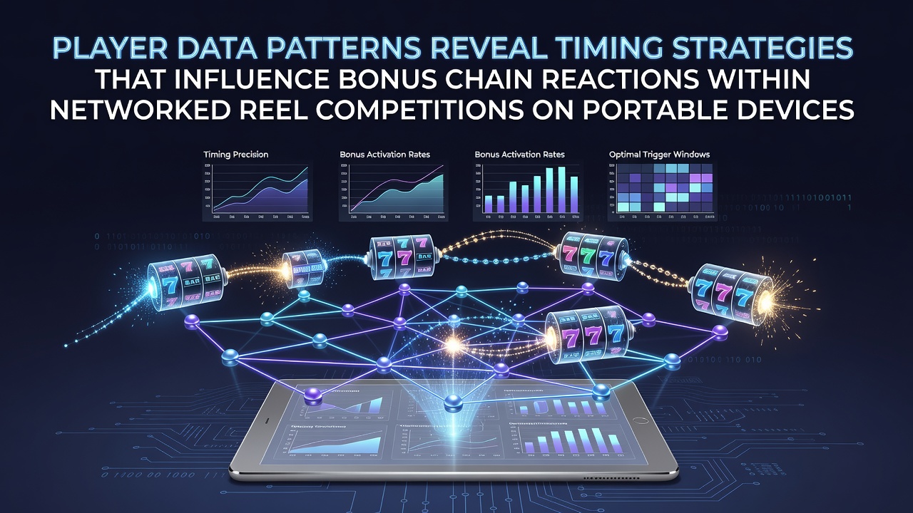 Mobile device screen displaying networked reel competition interface with bonus indicators and timing metrics