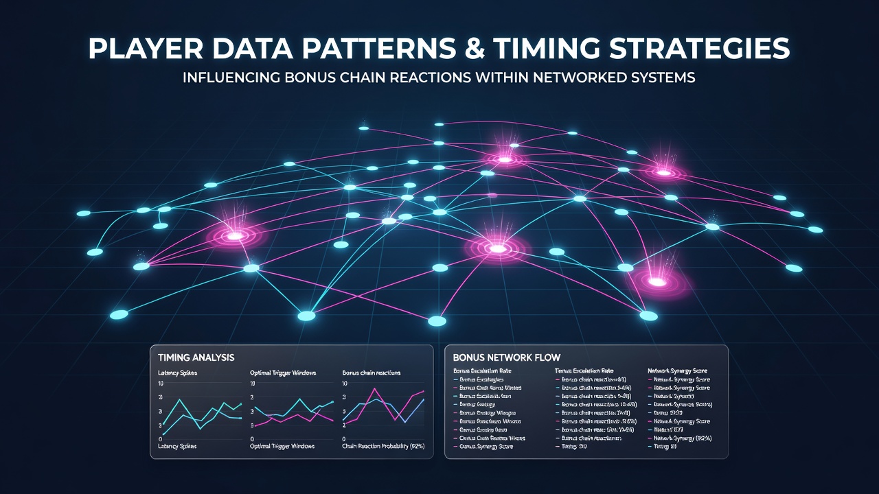 Data visualization of timing strategies affecting bonus chain reactions across multiple mobile sessions in a reel competition