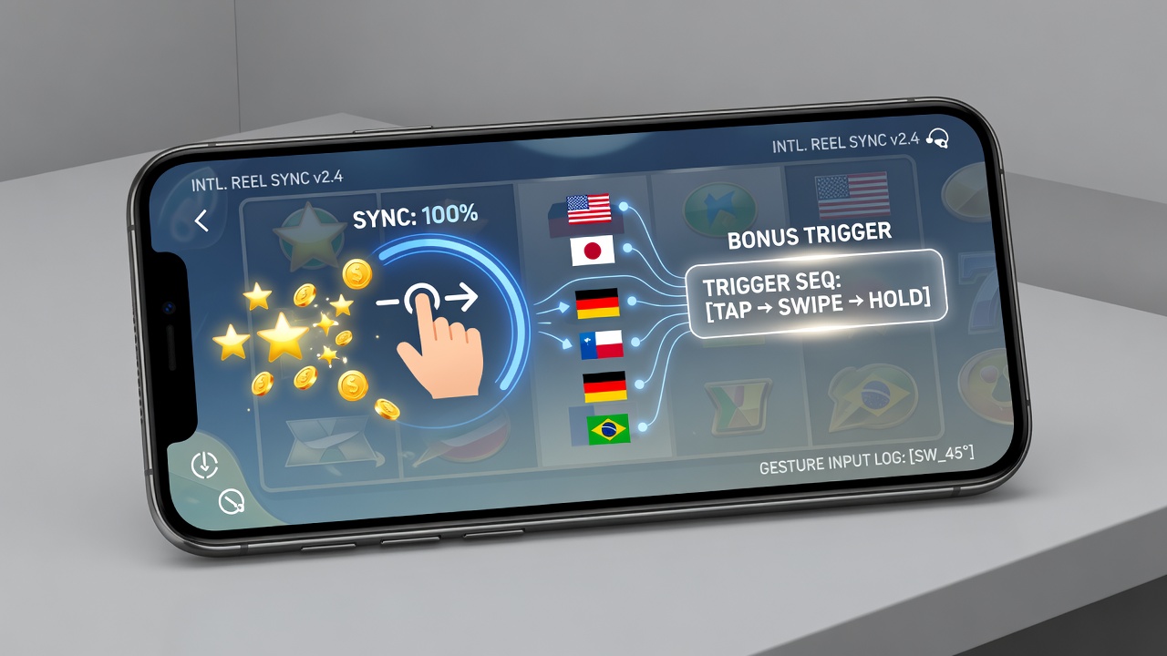 Close-up view of gesture synchronization in progress during a cross-border mobile reel tournament